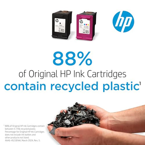 HP 67 Black Ink Cartridge | Works with HP DeskJet 1255, 2700, 4100 Series, HP ENVY 6000, 6400 Series | Eligible for Instant Ink | 3YM56AN