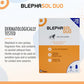 THEA PHARMA Blephasol Duo 100ml Eyelid Cleansing Micellar Lotion with 100 Cotton Pads for Daily Eyes Care | Preservatives Free | Suitable for Contact Lens Wearers