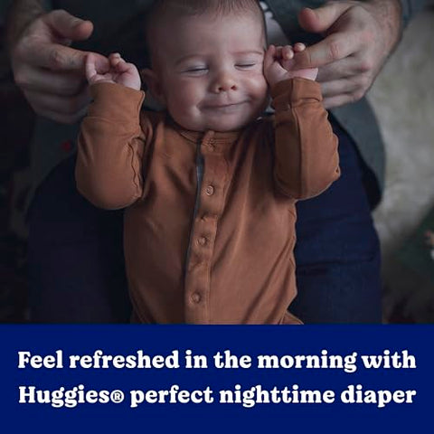 Overnight Diapers Size 5 (27+ lbs), 88 Ct, Huggies Overnites Nighttime Baby Diapers