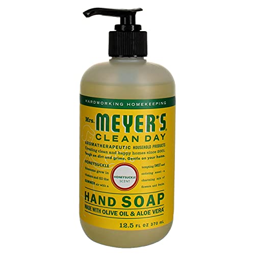 Mrs. Meyer's Clean Day Liquid Hand Soap Bottle, Honeysuckle Scent, 12.5 Fl Oz (Pack of 3)