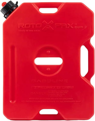 RotopaX - 2 Gallon Gasoline Pack, GEN 2 - Leakproof Fuel Container, Red