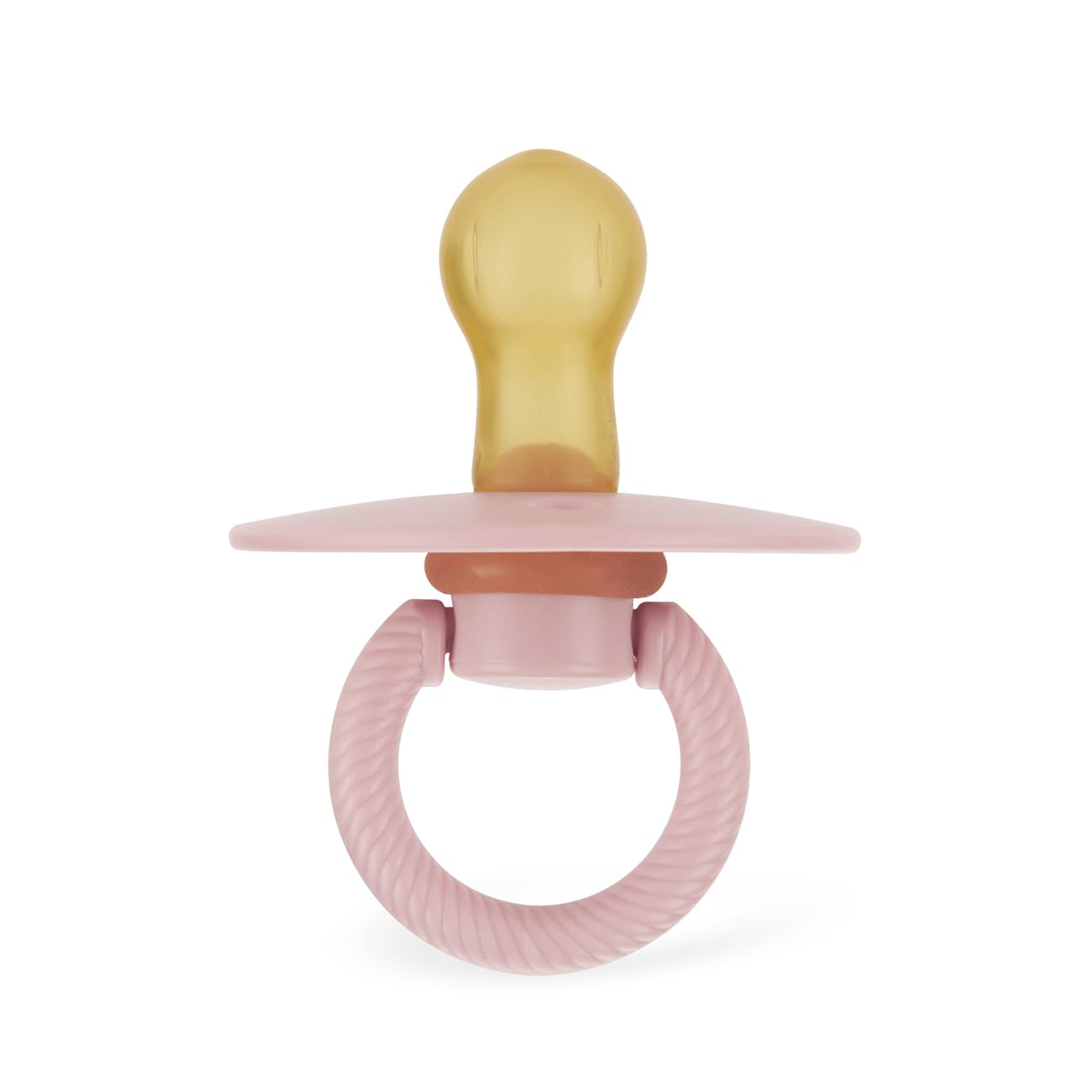 Itzy Ritzy Natural Rubber Pacifiers, 6-18 Mos, Set of 2, Blossom/Rosewood