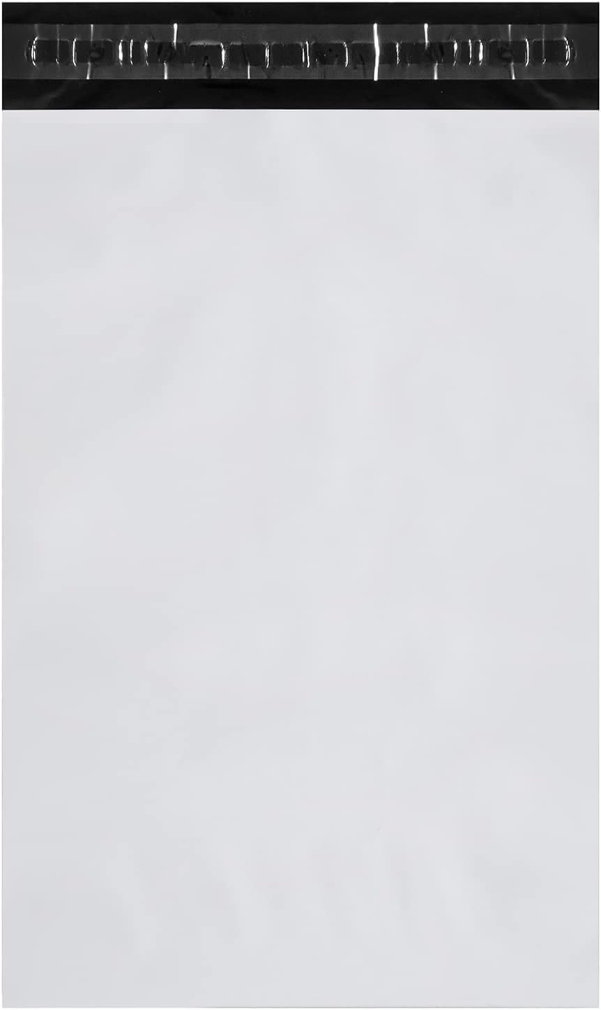 KKBESTPACK White Poly Mailers 9x12 in, Mailing Envelopes, 100 Pcs