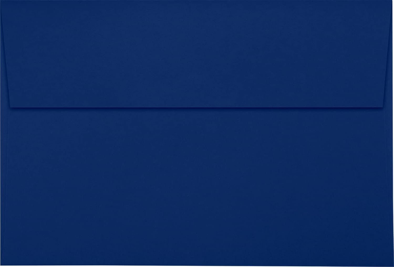 LUXPaper A10 Invitation Envelopes | Peel & Press | 6" x 9 1/2" | Navy Blue | 80lb. Text | 50 Qty