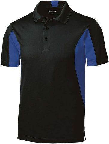 Joe's Men's Moisture Wicking Side Blocked Micropique Polos - Regular, Big & Tall Sizes