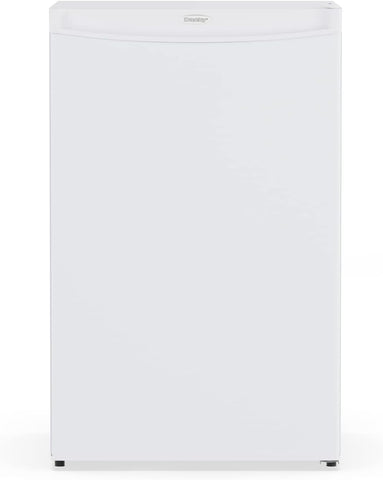 Danby DUFM032A3WDB-3 3.2 cu. ft. Upright Freezer in White Environmentally friendly R600a refrigerant 3.2 cu. ft. (90 L) capacity upright freezer