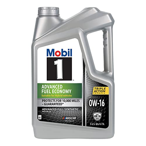 Mobil 1 Advanced Fuel Economy Full Synthetic Motor Oil 0W-16, 5 Quart