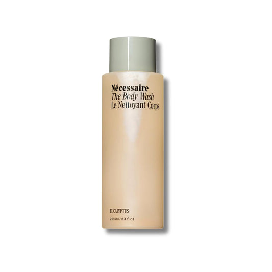 Nécessaire The Body Wash Eucalyptus - Replenishing Oil-In-Gel Cleanse with Niacinamide, Vitamin C/E + Omega 6/9. Non-Comedogenic. 250 ml / 8.4 fl oz.