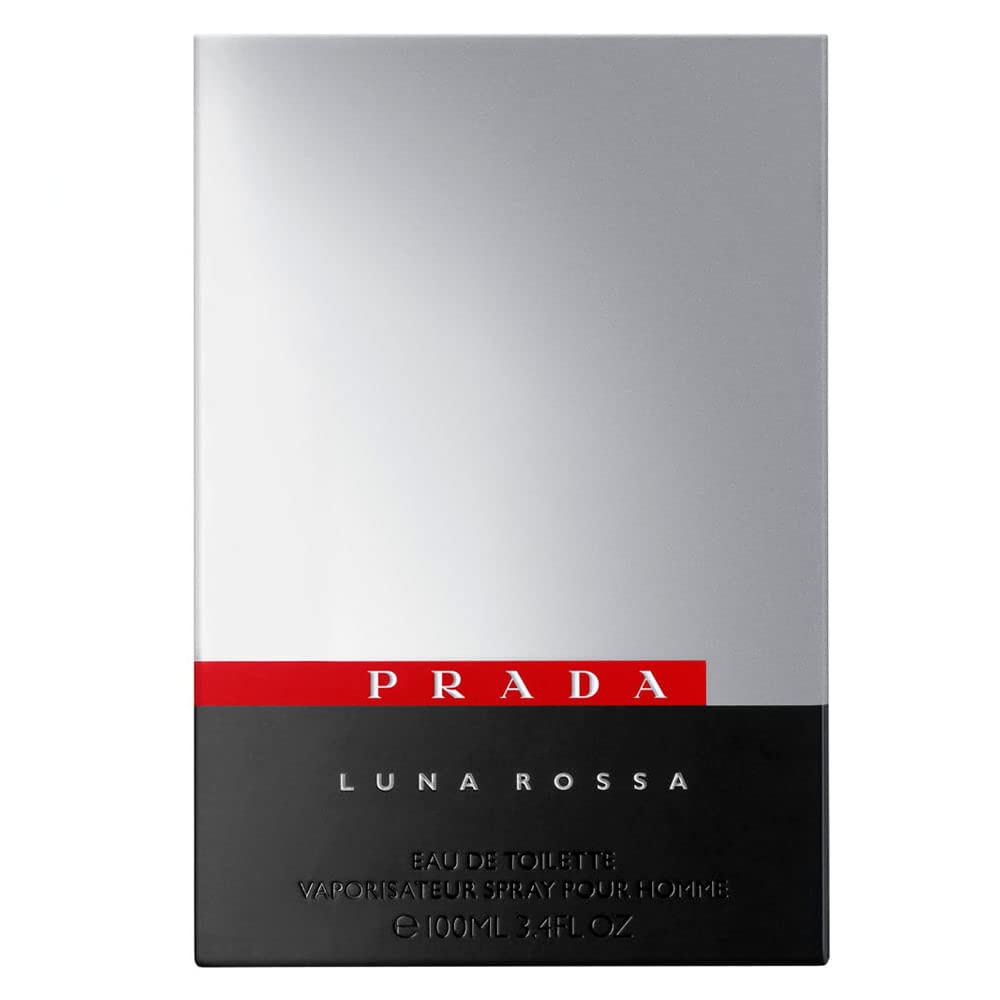 Prada Luna Rossa Eau de Toilette Spray for Men, 3.4 Ounce (Packaging may vary)