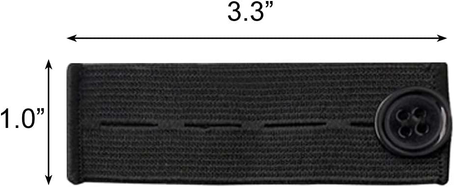 BlingKingdom 5 PCS Adjustable Elastic Button Extenders for Women, Men Pants