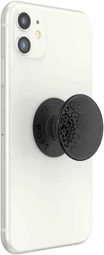 PopSockets Adhesive Phone Grip, Holder- Lace Noir