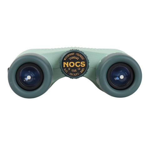 Nocs Provisions Standard Issue 8x25 Waterproof Binoculars, 8X Magnification, Bak4 Prism, Wide View Multi-Coated Lenses for Bird Watching, Hiking & Backpacking- Glacial Blue