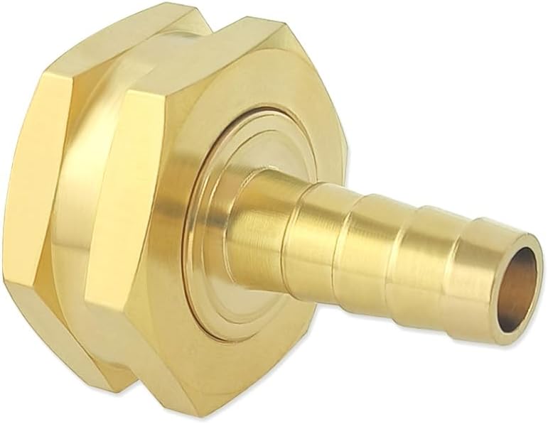 Hooshing 2PCS Garden Hose Swivel Adapter 1/2" Barb x 3/4" GHT Female Thread