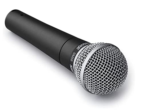 Shure SM58 Pro XLR Dynamic Microphone - Professional Studio & Live Performance Cardioid Mic for Vocals, Podcasting, and Recording (SM58-LC)