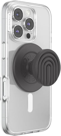 PopSockets Phone Grip for MagSafe, Magnetic Holder- Curves Slate