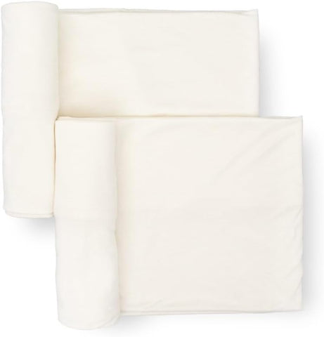 Little Unicorn Large Stretch Knit Swaddle Blanket 2 Pack| Super Soft with Optimal Stretch for swaddling | Giftable Set (Frost Green)