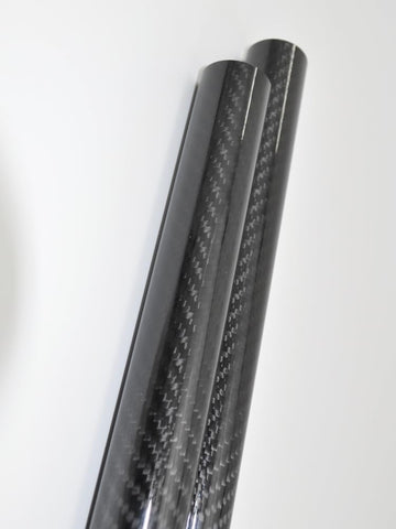 1pcs Roll Wrapped Carbon Fiber Tube/Tubing/Shaft OD 20mm X ID 16mm X Length 1000mm 3K Glossy Twill Weave Surface