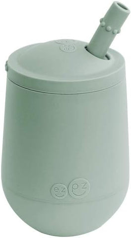 ezpz Mini Cup + Straw Training System (Sage) - 9 Months+