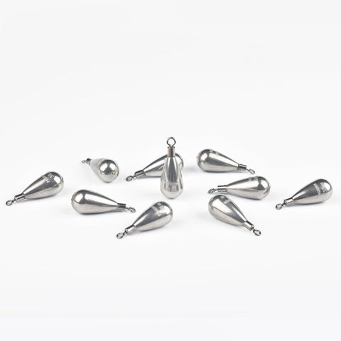 Tungsten Teardrop Drop Shot Weights with Rotating Round Eye