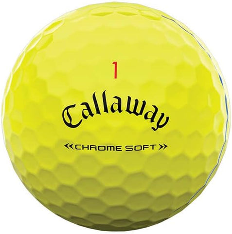 Callaway Golf 2022 Chrome Soft Golf Balls (True Track (Red/Blue)