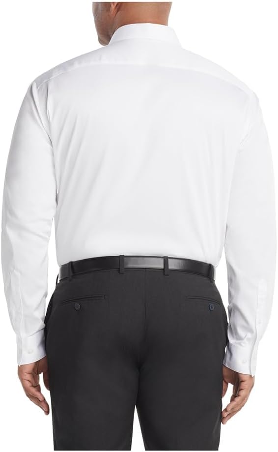 Van Heusen Men's Tall Fit Dress Shirt Ultra Wrinkle Free Flex Collar Stretch (Big and Tall)