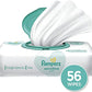 Pampers Wipes Sensitive - 56 ct, Pack of 5