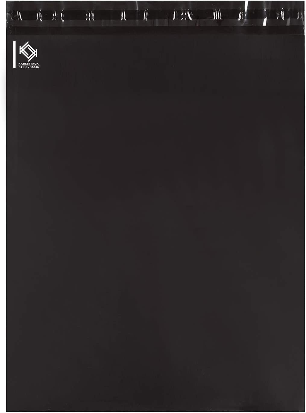 Poly Mailer Envelopes Shipping Bags Self Adhesive Waterproof Bags (Black), 12x15.5 500pc | Bulk poly mailers and shipping bags for clothes; mailing bags for packing shirts, hoodies, and apparel.
