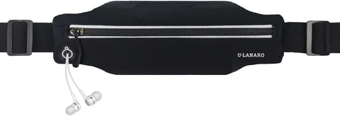 Slim Running Belt Fanny Pack for Men Women, Running Phone Holder Runners Pouch Waist Pack for Workout, Money Belt, Running Gear Accessories [Fits ALL Phones]