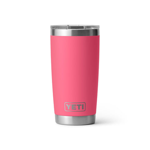 YETI Rambler 20 oz Tumbler, Stainless Steel, Vacuum Insulated with MagSlider Lid, Tropical Pink