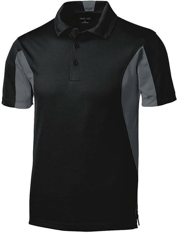 Joe's Men's Moisture Wicking Side Blocked Micropique Polos - Regular, Big & Tall Sizes