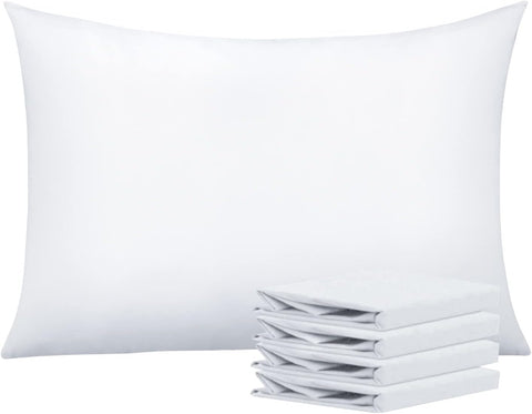 NTBAY Queen Microfiber Pillowcases, 4 Pack, 20 x 30, White