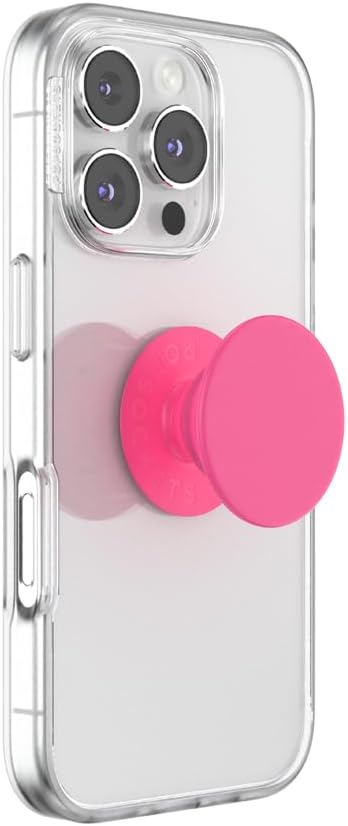 PopSockets Adhesive Phone Grip, Holder- Neon Pink