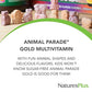 NaturesPlus Animal Parade Gold Children's Multivitamin - Assorted Cherry, Orange & Grape Flavors - 120 Animal-Shaped Chewable Tablets, Pack of 4 - Vegan, Gluten Free - 240 Total Servings