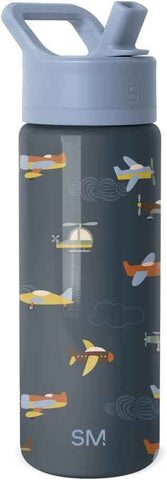 Simple Modern Kids Water Bottle & Toddler Cup | 18oz | Airplane