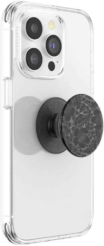 PopSockets Adhesive Phone Grip, Holder- Black Lace