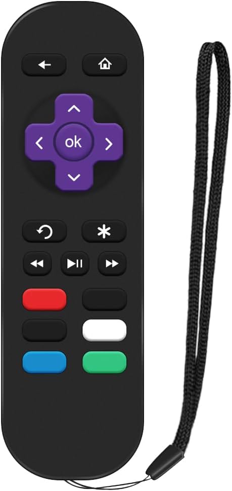Gvirtue Replacement Remote Control for Roku Box Model: Roku 1, Roku 2(XS), Roku 3, Roku LT, HD, XD, XDS, Roku N1, Roku Express, Roku Express+