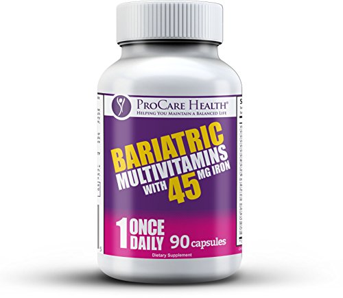 ProCare Health | Once Daily Bariatric Multivitamin | Capsule | 45mg Iron | 90 Count