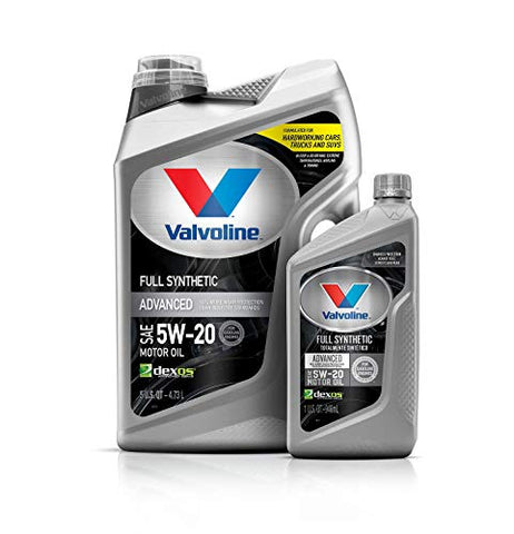 Valvoline Advanced Full Synthetic SAE 5W-20 Motor Oil 5 QT