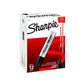 SHARPIE King Size Permanent Markers, Black, Chisel Tip, 12 Count - Ideal for Poster Boards and Large Surfaces