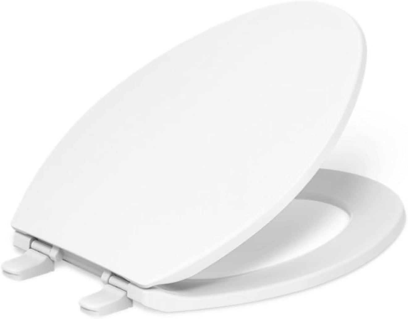 KOHLER Brevia Slow Close Elongated Toilet Seat, White