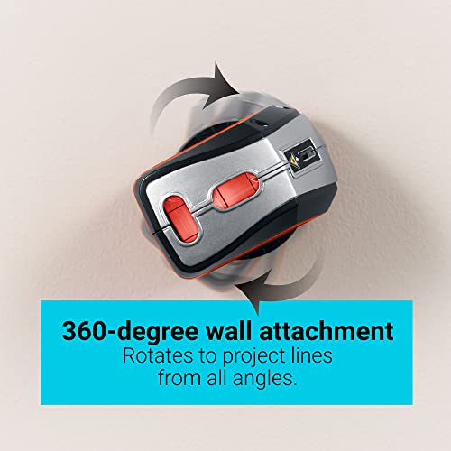 BLACK+DECKER Laser Level, Self-Leveling, 360 Degree Wall Attachment, AA Batteries Included (BDL220S)