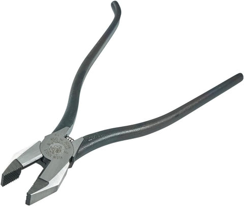 Klein Tools 201-7CST Rebar Work Pliers with Spring-Loaded Action, Induction Hardened Knives and Handle Tempering