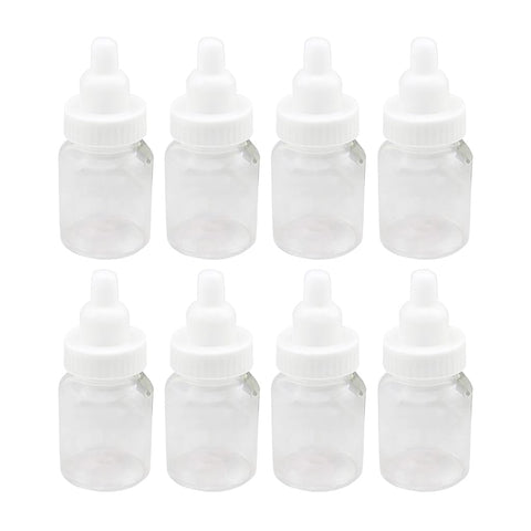 Baby Shower Favor - 36 Pack Mini Milk Bottle Party Favor Gift Bag Boxes 1.5" x 3.5" - Baby Shower Candy Jar (Blue)