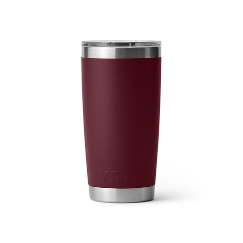 YETI Rambler 20 oz Tumbler, Stainless Steel, Vacuum Insulated with MagSlider Lid, Wild Vine Red