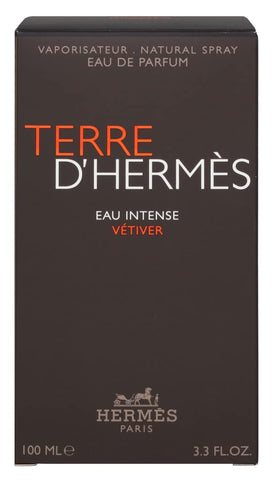 Hermes Terre D'Herm Eau Intense Vetiver Eau De Parfum for Men, 3.3 Ounce