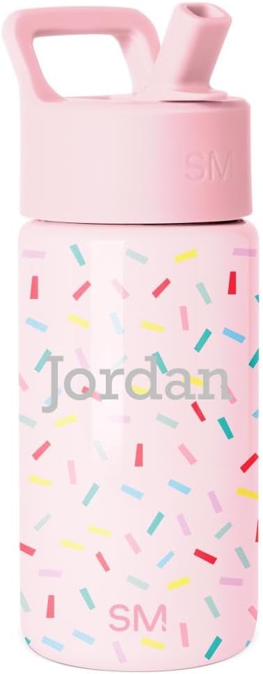 Simple Modern Personalized Kids Water Bottle | 14oz | Confetti
