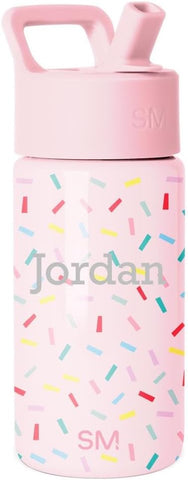 Simple Modern Personalized Kids Water Bottle | 14oz | Confetti