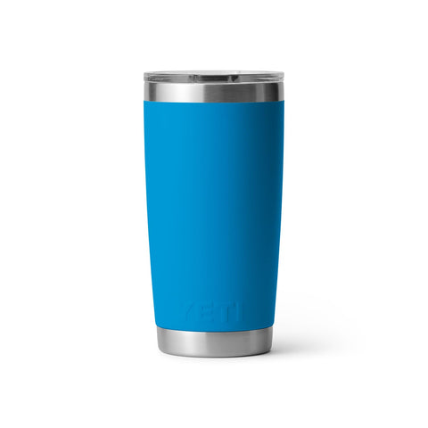 YETI Rambler 20 oz Tumbler, Stainless Steel, Vacuum Insulated with MagSlider Lid, Big Wave Blue