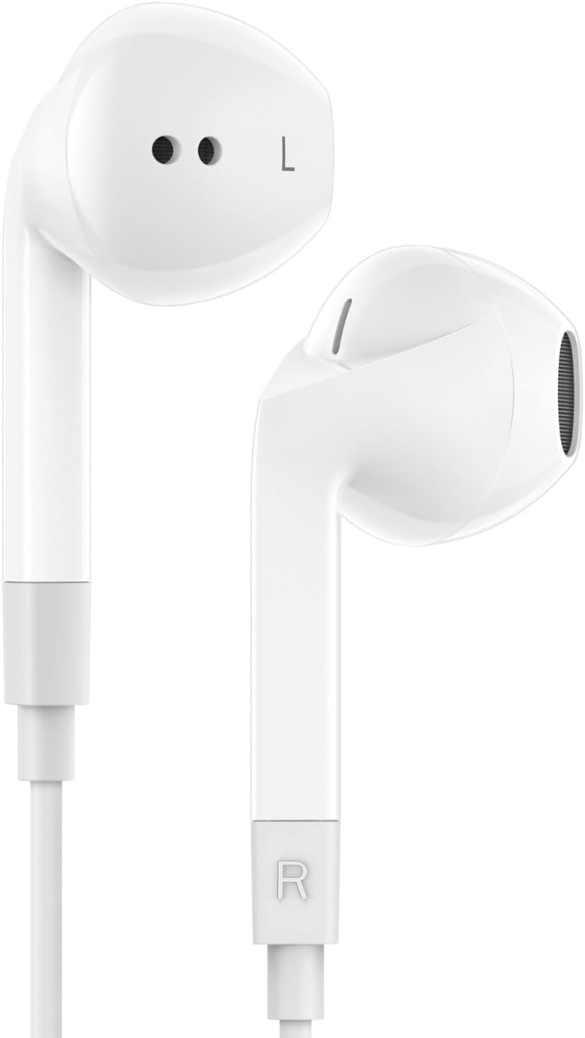 LUDOS FEROX 5 Pack Wired Earbuds in-Ear Headphones, 5 Year Warranty, Earphones with Microphone, Noise Isolation for 3.5mm Jack Ear Buds for iPhone, Samsung, Computer, Laptop, Kids, School Students