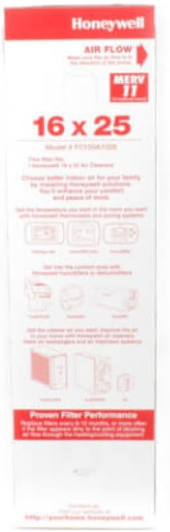 Honeywell FC100A1029 16 x 25 x 4 Media Air Filter (MERV 11)